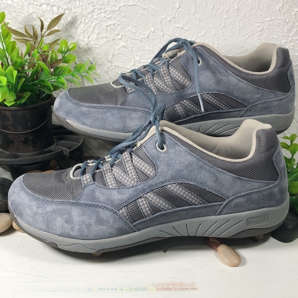 Propet Leila Rejuve Athletic Denim Suede Laced Workout Walking Shoe Size 11 - Picture 6 of 16